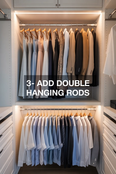  Add Double Hanging Rods