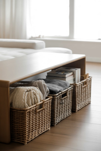 21 Cheap Basket Organizing Ideas That Tidy Your Home on a Budget 4 Deep Baskets That Replace Bulky Storage Furniture