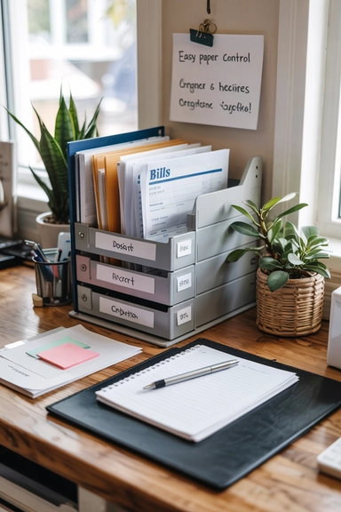 23 Practical Ideas to Organize Your Life for Cheap and Stay Clutter-Free 4 PAPER AND DOCUMENT CONTROL FOLDER