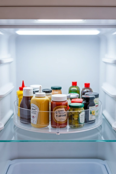 Use Turntables for Condiments and Sauces