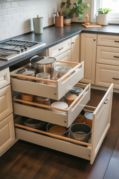 22 Kitchen Storage Ideas That Make Every Space Work Smarter 4 Deep Drawer Systems That Replace Lower Cabinets