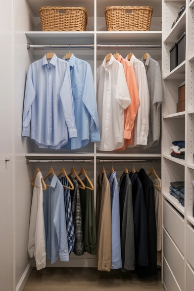 Double Hanging Rods for Smarter Clothing Flow