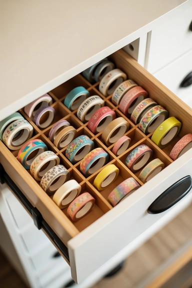 21 Washi Tape Organizing Ideas for a Tidy Craft Space 4 Drawer-Based Systems That Prevent Rolling and Tangling