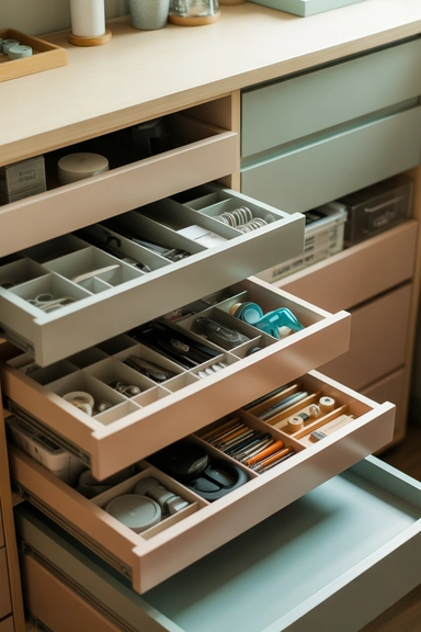 19 Cricut Organization Ideas That Keep Supplies Accessible 4 Drawer Systems for Small Cricut Supplies