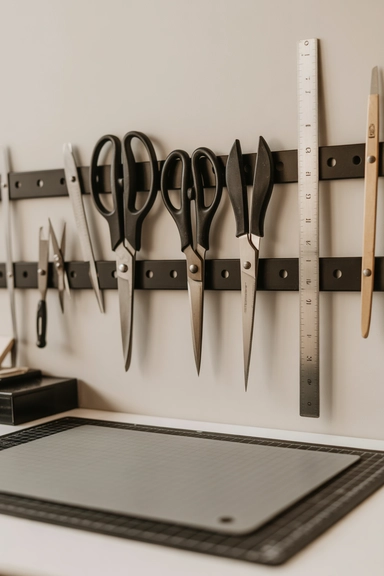 Magnetic Strips for Metal Tools and Accessories