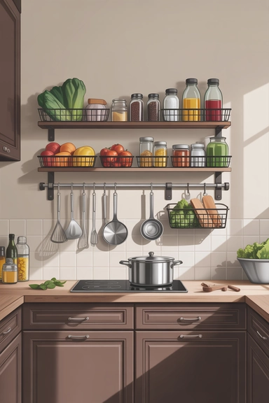 22 Vertical Storage Ideas That Reclaim Floor Space and Clear Visual Clutter 4 Wall-Mounted Kitchen Rail Systems That Clear Countertops