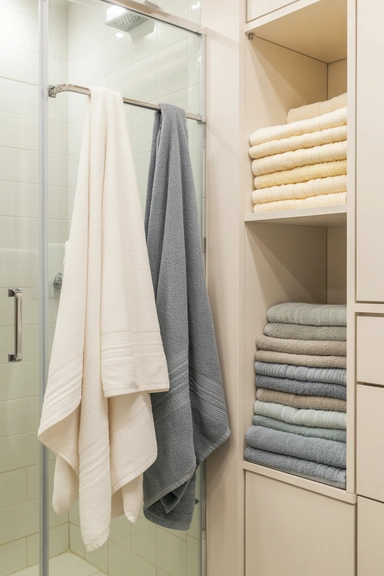 Zoned Towel Organization Based on Use Frequency