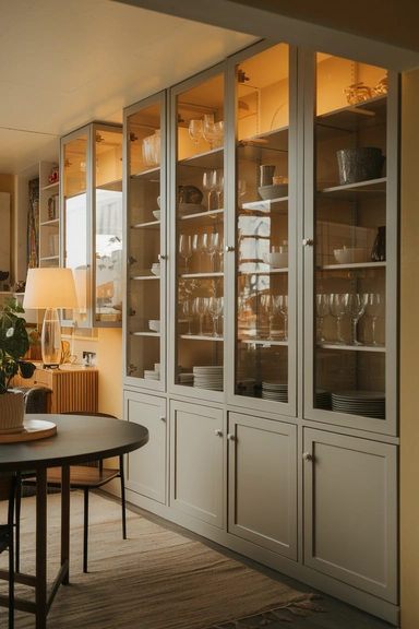 22 IKEA Dining Room Storage Ideas For Real Homes 5 Convert BILLY Bookcases into Elegant Dining Cabinets