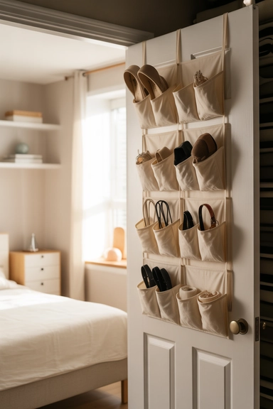 21 Smart Small Room Storage Ideas That Maximize Space 5 Door-Mounted Storage for Overlooked Surfaces