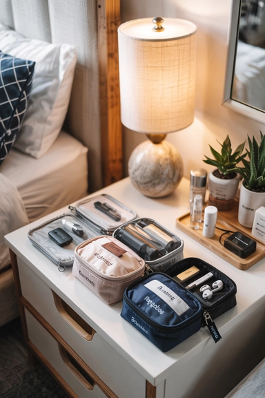 ZIPPERED POUCH SYSTEMS FOR TRAVEL-SIZE ITEMS