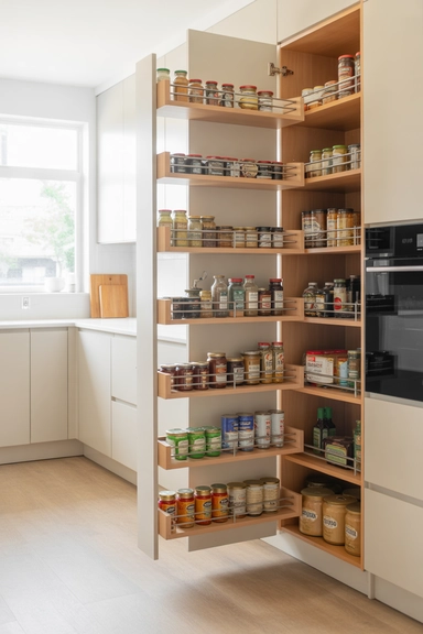 23 Outside-of-the-Box Organizing Hacks That Transform Your Home 5 Installing Pull-Out Pantry Shelves for Hidden Convenience