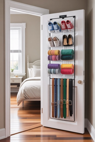 Over-Door Storage for Shoes and Accessories