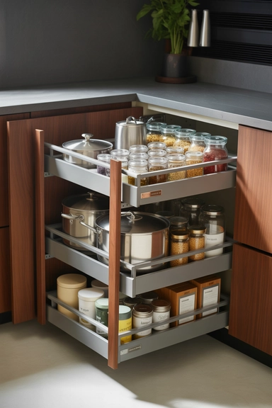25 Kitchen Cabinet Storage Ideas That Maximize Every Shelf 5 Pull-Out Shelves That Improve Deep Cabinet Access
