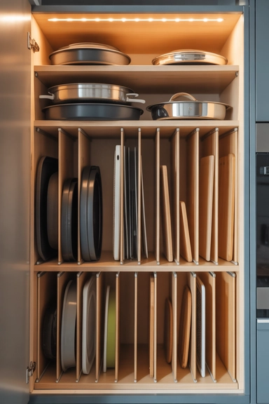 Vertical Dividers That Keep Flat Items Upright