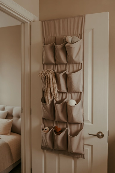  Fabric Storage Panels That Stay Flat Against the Door