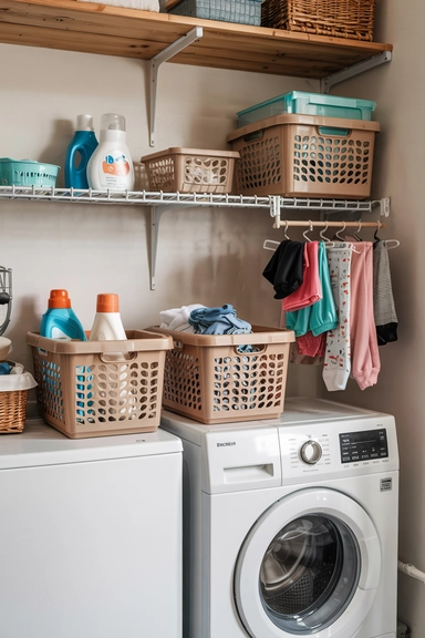 22 Smart Ways to Organize With Cheap Baskets That Instantly Reduce Clutter 6 LAUNDRY SORTING BASKETS