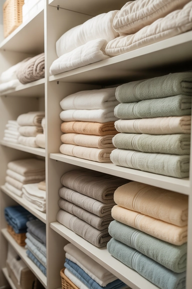 21 Smart Linen Closet Organizing Ideas for a Clutter-Free Home 6 Store Sheet Sets Together