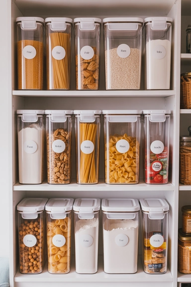 25 Kitchen Cabinet Storage Ideas That Maximize Every Shelf 6 Clear Containers That Keep Pantry Goods Visible