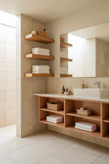 Floating Storage That Keeps Floors Clear