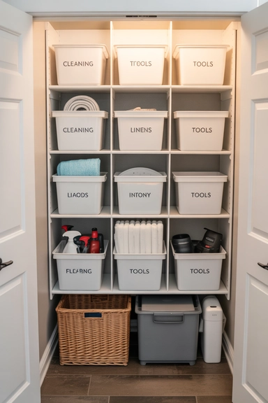 21 Utility Closet Organization Ideas That Eliminate Household Clutter 6 Labeling Systems That Keep Order Consistent
