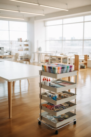 Mobile Storage Carts That Follow the Workflow