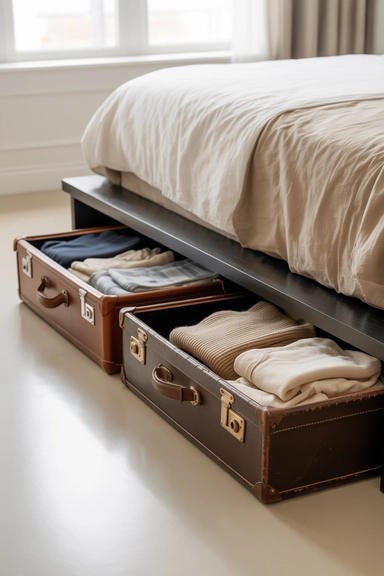Suitcases Transformed Into Under-Bed Storage Units