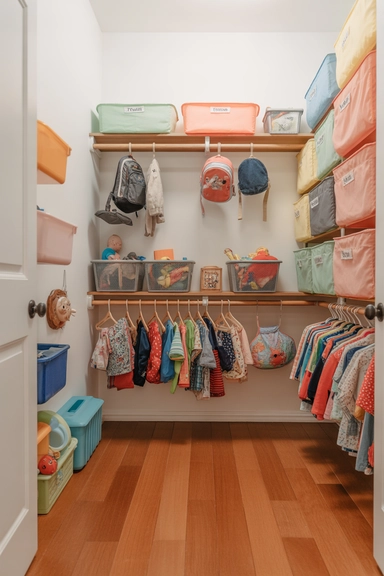 21 Kids Closet Organization Ideas That Keep Toys and Clothes Under Control 7 Closet Floors Kept Completely Clear