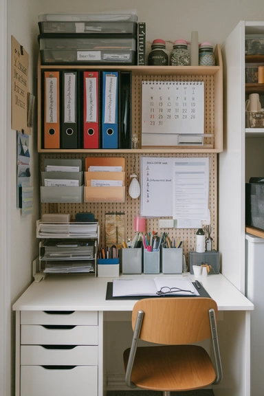 21 ADHD Home Organization Ideas That Actually Work 7 Establish a Dedicated Homework and Paperwork Zone