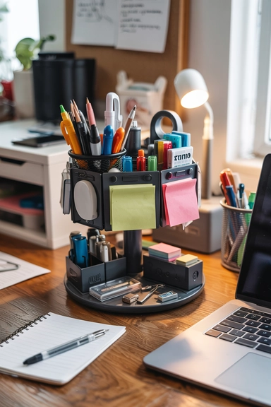 ROTATING DESK ORGANIZER STANDS