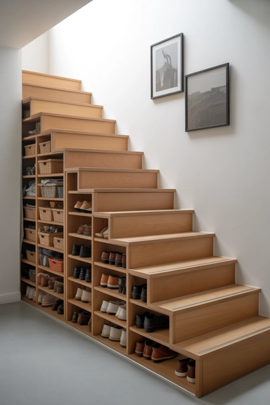 21 Hidden Storage Solutions That Keep Clutter Completely Out of Sight 7 Staircase Voids Turned Into Concealed Storage Zones