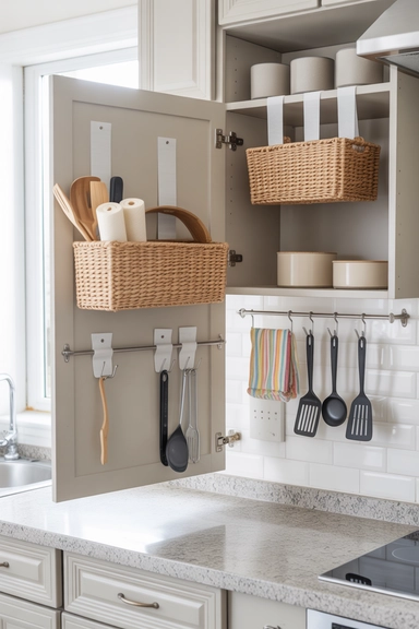 23 Cheap Kitchen Organizing Hacks That Make Small Kitchens Work Better 7 Cheap Kitchen Organizing Hacks That Use Command Strips