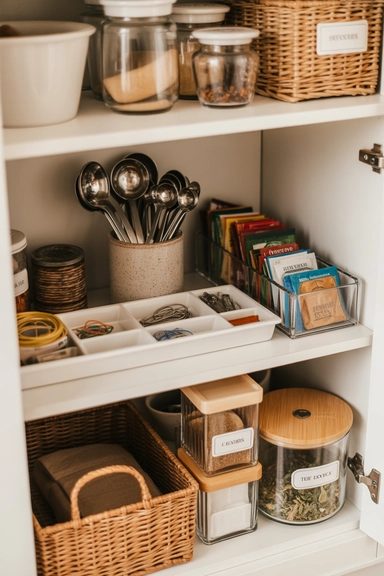 Containerized Storage That Stops Small Items From Spreading