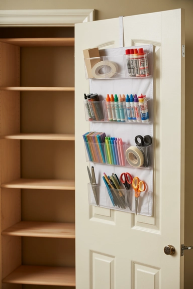 Door-Mounted Organizers for Frequently Used Supplies