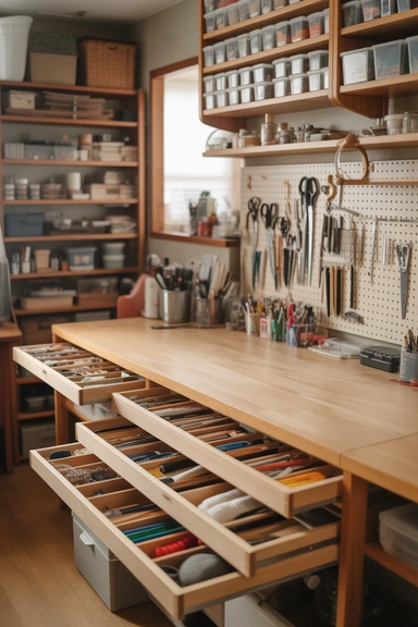 22 Smart Craft Room Layout Ideas That Make Small and Large Spaces Work Better 7 Layouts That Prioritize Reach and Tool Accessibility