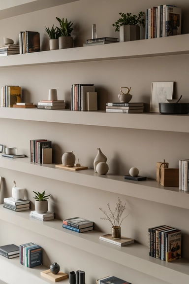 Open Kitchen Shelving Organization That Controls Spacing