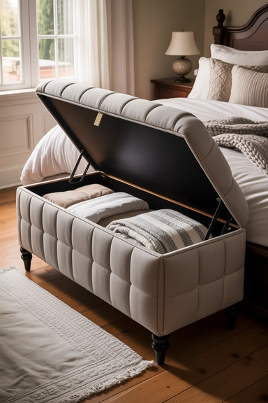 23 Small Bedroom Organizing Hacks That Maximize Every Inch 7 Storage Benches That Combine Seating and Containment
