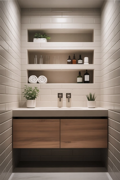  Wall-Recessed Storage Niches That Keep Surfaces Clear