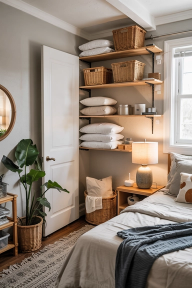 FLOATING SHELVES ABOVE DOOR FRAMES
