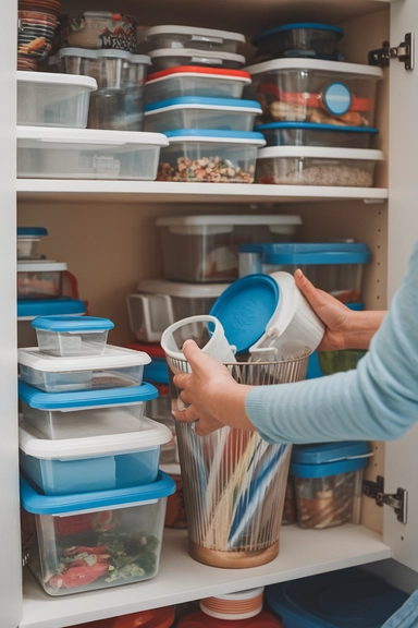 22 Things To Throw Away For Easy Decluttering 8 Plastic Containers Without Lids or Mismatched Sets