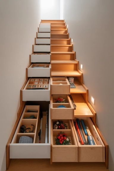 Under-Stair Storage Utilization