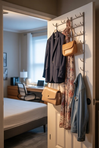 Behind-Door Hook Systems for Daily Clothing Rotation