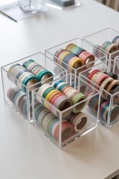 21 Washi Tape Organizing Ideas for a Tidy Craft Space 8 Clear Containers That Balance Visibility and Containment