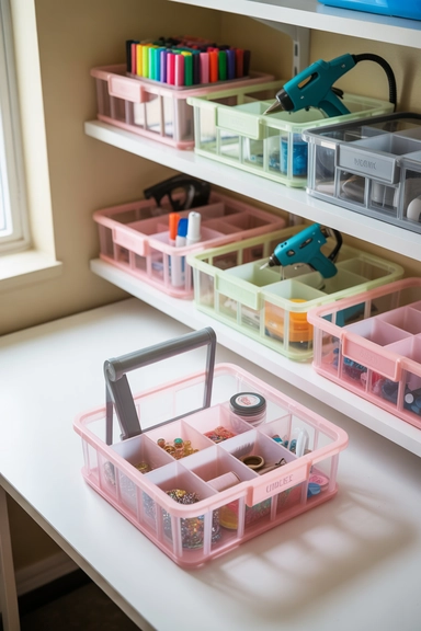 Plastic Shower Caddies for Portable Tool Kits