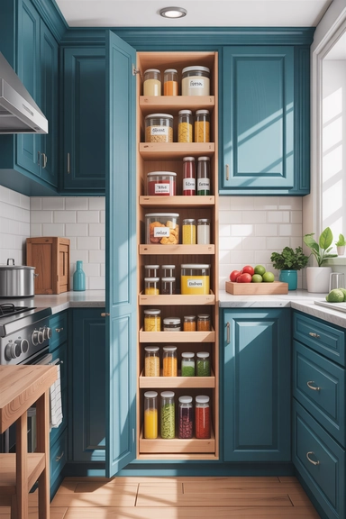 22 Vertical Storage Ideas That Reclaim Floor Space and Clear Visual Clutter 8 Slim Pantry Towers That Expand Kitchen Capacity