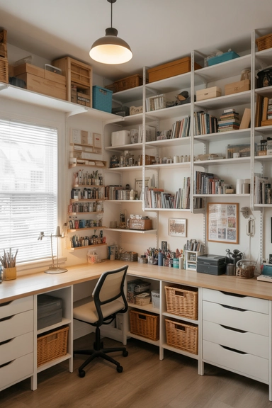 22 Smart Craft Room Layout Ideas That Make Small and Large Spaces Work Better 8 Vertical Layout Strategies That Expand Usable Space