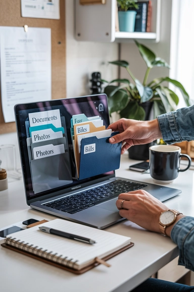 23 Practical Ideas to Organize Your Life for Cheap and Stay Clutter-Free 9 DIGITAL FILE CLEANUP SYSTEM