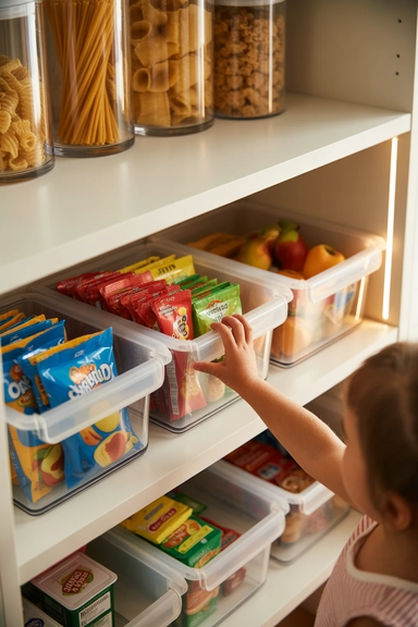 Group Snacks in Portable Bins