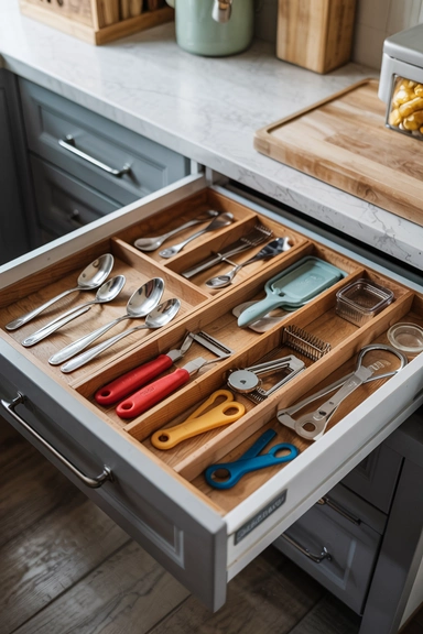 KITCHEN DRAWER COMPARTMENT SETUPS