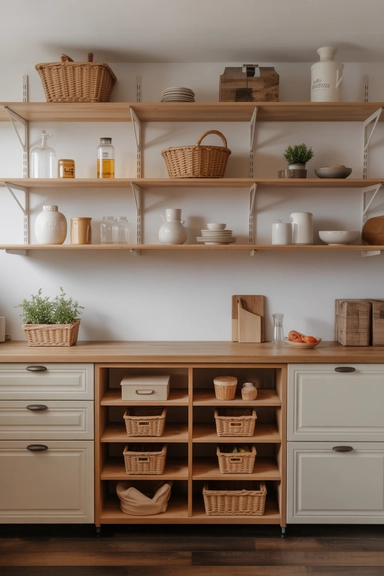 Letting Closed Storage Support Open Shelves