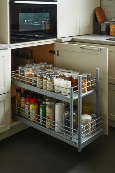 20 Smart Tupperware Organizing Ideas That Stop Cabinet Chaos 9 Pull-Out Cabinet Inserts That Improve Visibility